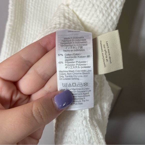 Madewell seersucker apron tank XL - Picture 5 of 6